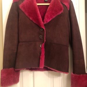 Real shearling and suede Nordstrom jacket